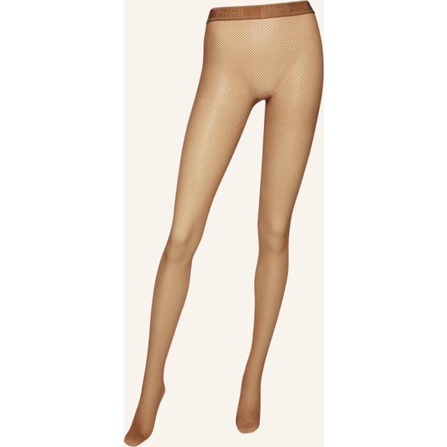 Wolford Twenties Econyl Fishnet Tights - Brown - XS