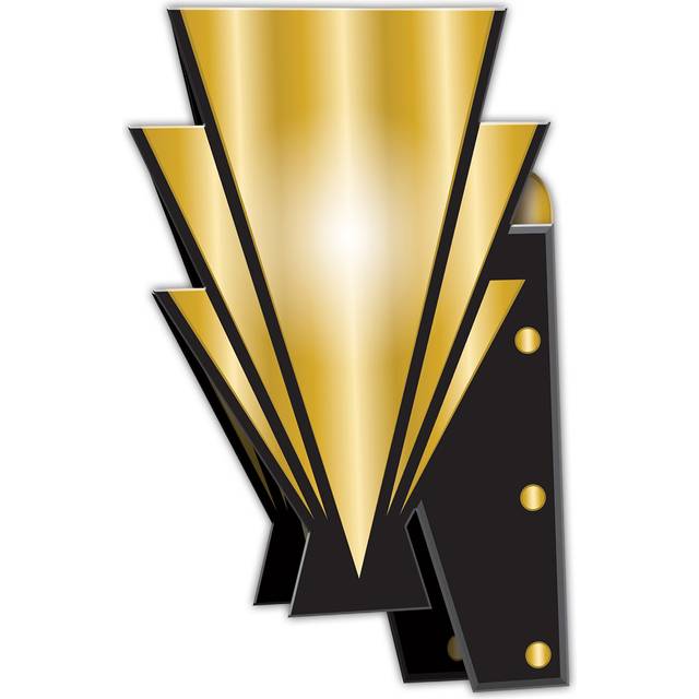 Roaring 20's Art Deco Wall Sconces by Windy City Novelties