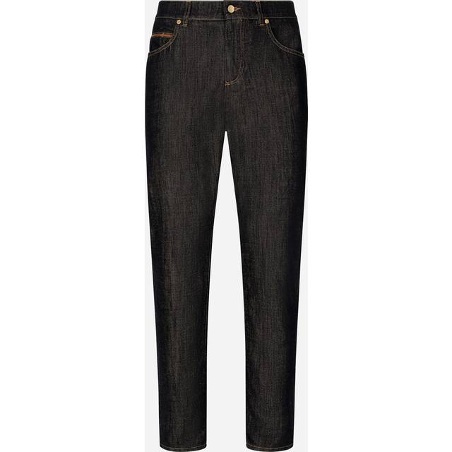 Dolce & Gabbana Men's 5-Pocket Straight-Leg Jeans in Black | Size 52 | GP04GDG8KJ1 Color S9001 (52)