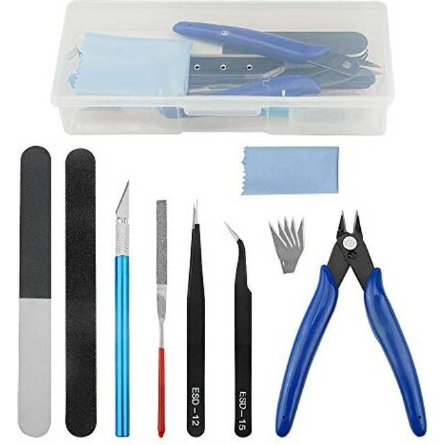 13 PCS Compatible with Gundam Model Tools Kit Modeler Basic Tools Hobby Building Tools Kit for Cars Airplanes Model Assemble Building Repairing and