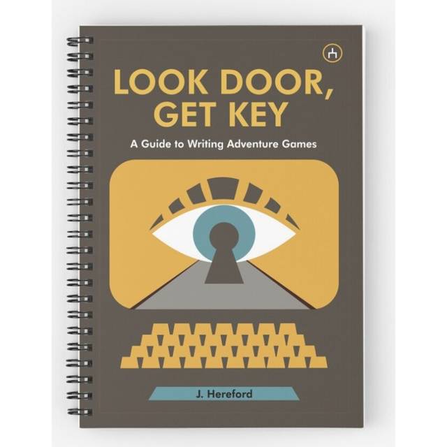 Spiral Notebook LOOK DOOR, GET KEY A5 120 Pages