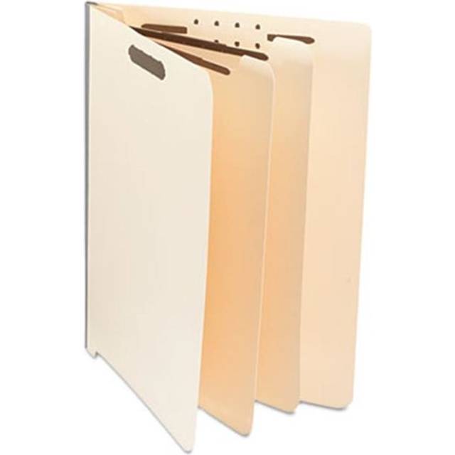 Manila End Tab Folders with Full Cut, Letter, Six-Section, 10-Box