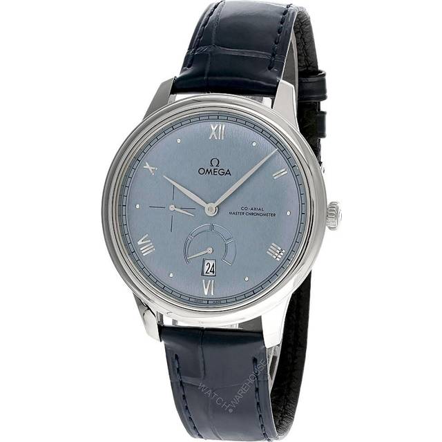 OMEGA De Ville Prestige 41MM Blue Leather Men's Watch 434.13.41.21.03.001 / 43413412103001 - 41 mm