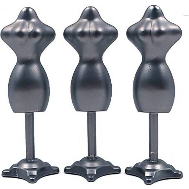 3Pcs Dollhouse Decoration, Dollhouse Miniature Dress Form Mini Mannequin Model Stand Scene Accessories for 1:12 Dollhouse Decor