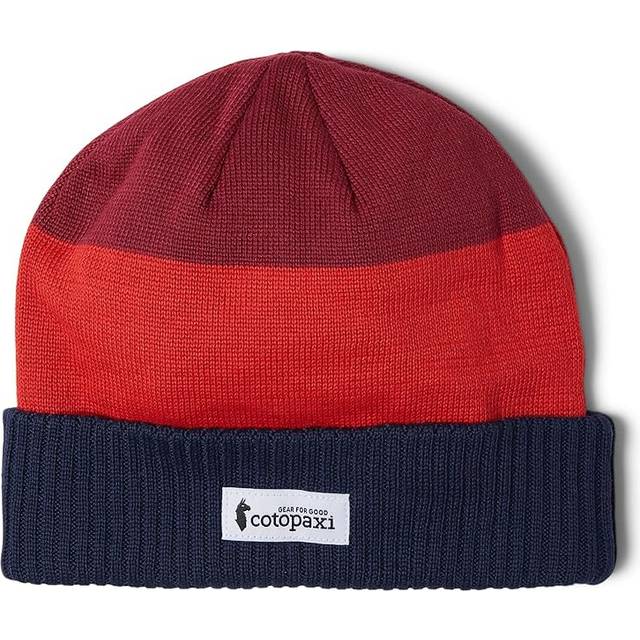 Unisex Cotopaxi Alto Beanie - Orange/Blue - Size OS - Recycled Materials - Hats - Camping - Walking - Trails