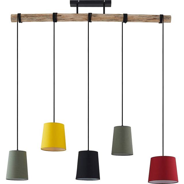 Ceiling Lightdimmable 'Amilia' made of Wood for Living Room & Dining Room