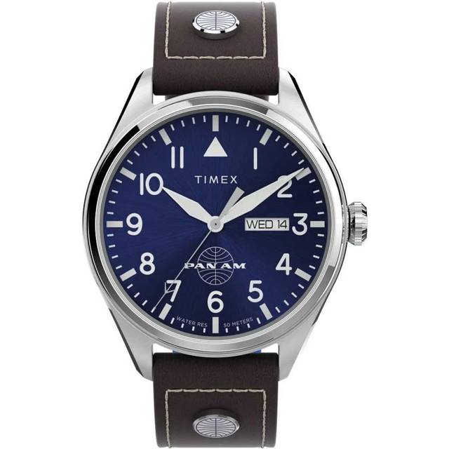 Timex Brown Mens Analogue Watch Pan-am Twg030100