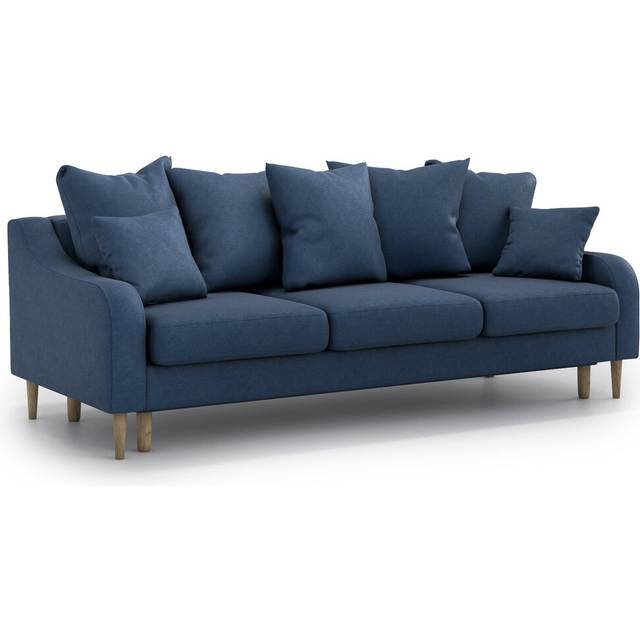 Pocono 3 Seater Sofa Bed - Orinoco Blue (85cm H X 221cm W X 95cm D)