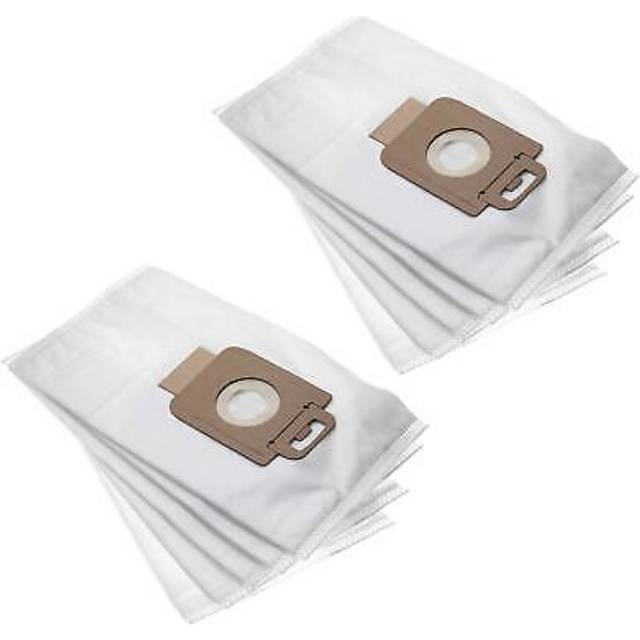 Vhbw - 10 microfleece Dust Bags compatible with Nilfisk P20, P30, P40 Vacuum Cleaner, White
