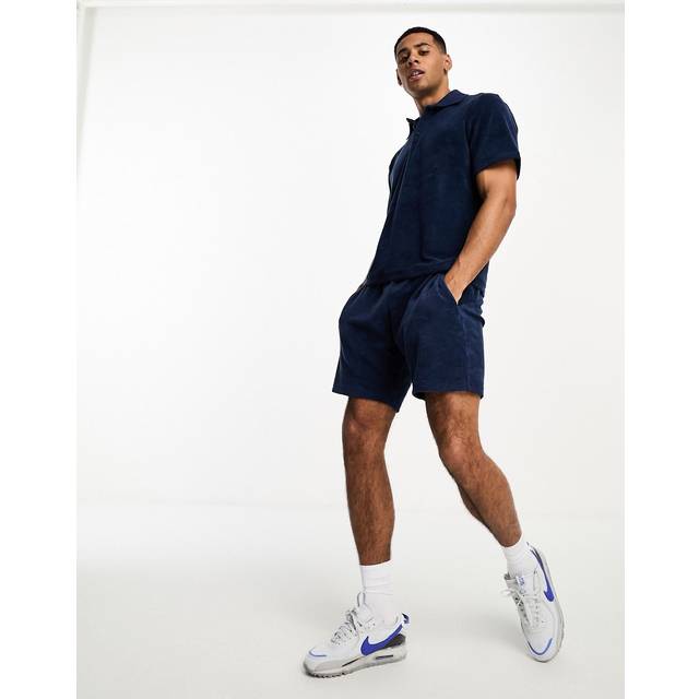 JACK & JONES Jpstjayden Jjjames Terry Shorts Far |Marinblå |XL