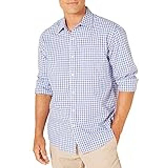 Amazon Essentials Men's Regular-Fit Long-Sleeve Casual Poplin Shirt  B
