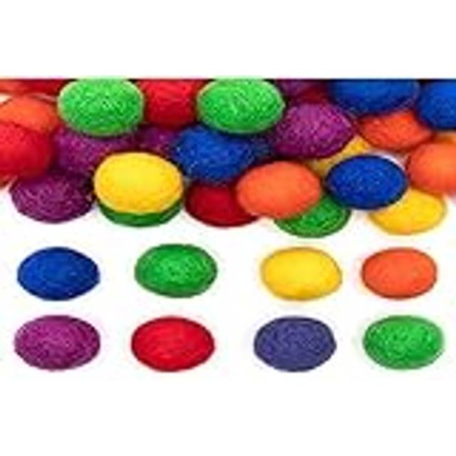 AX938 Rainbow Coloured Felt Balls - Pack of 56, Arts and Crafts Accessories, Embellishments for Crafting, Purple
