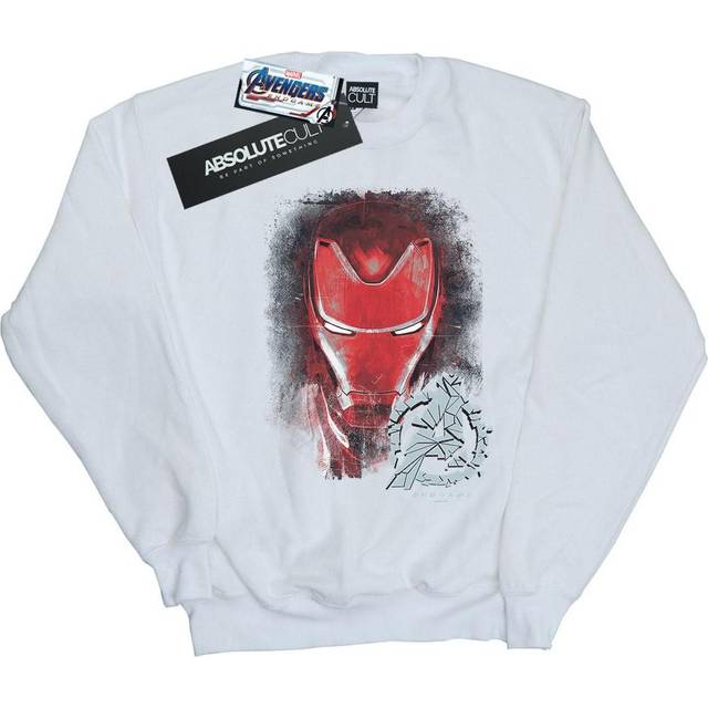 Avengers Endgame Iron Man Brushed Sweatshirt - White