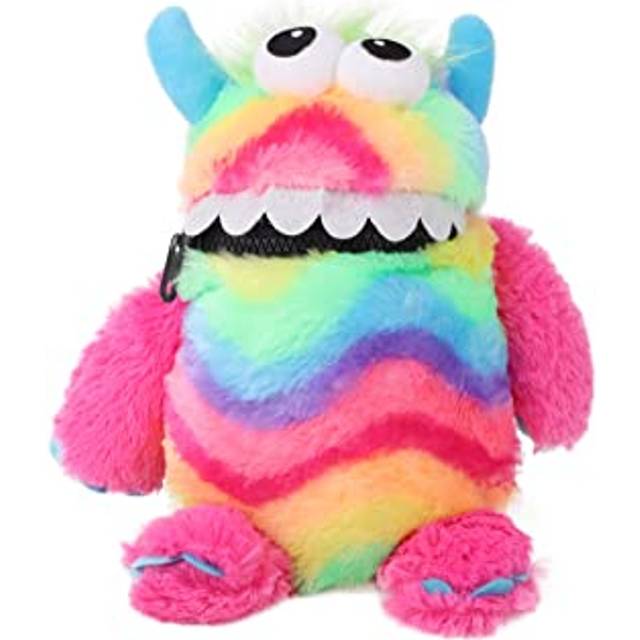 "Toyland 9"" (23cm) Rainbow Colour Worry Monster Plush Soft Toy - Loves Eating Your Worries"