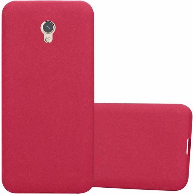 (FROST RED) Cadorabo Case for ZTE Blade V7 Cover Matt Protection TPU Silicone Gel Back case