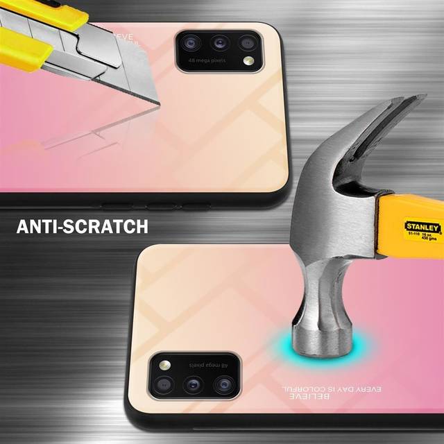 (YELLOW - PINK) Cadorabo Case for Samsung Galaxy A41 Cover Protection TPU Silicone Gel  Back case
