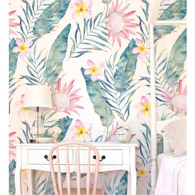 Caitilin Matte Mural - Green;Yellow;Pink (312 x 219cm)