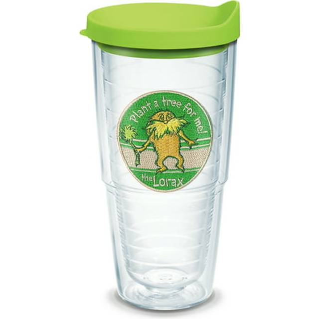 Tervis Dr Seuss  Lorax Made in USA Double Walled Insulated Tumbler Travel Cup Keeps Drinks Cold  Hot  24oz  Plant a Tree