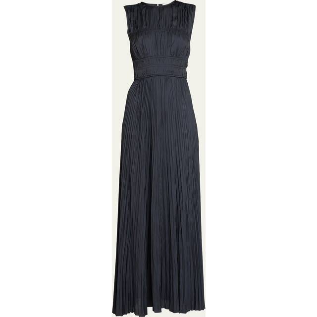 Ulla Johnson Delia Sleeveless Pleated Satin Gown