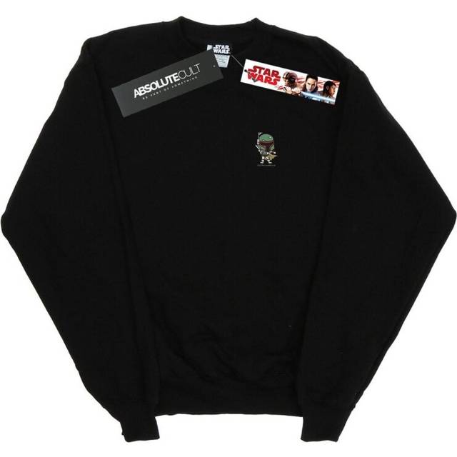 (3XL, Black) Star Wars Mens Boba Fett Chest Print Sweatshirt