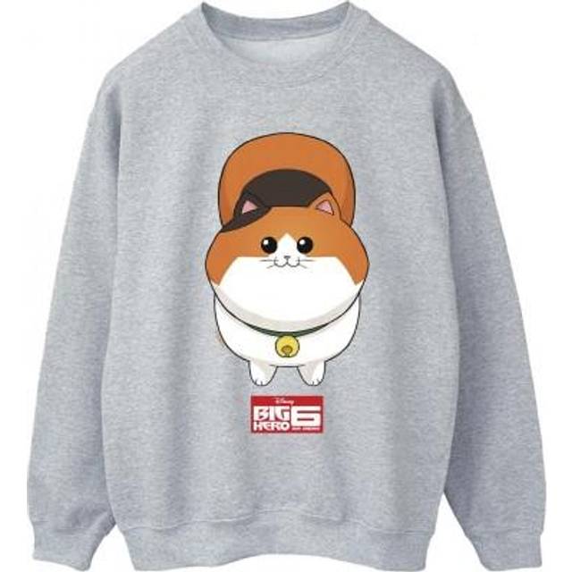 Big Hero 6 Baymax Kitten Face Sweatshirt - Black - L