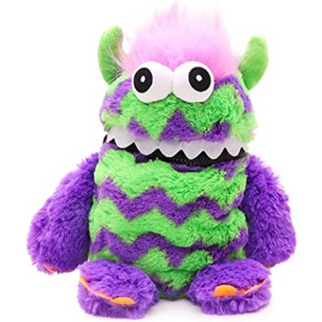 "Toyland 9"" (23cm) Purple & Green Colour Worry Monster Plush Soft Toy - Loves Eating Your Worries"