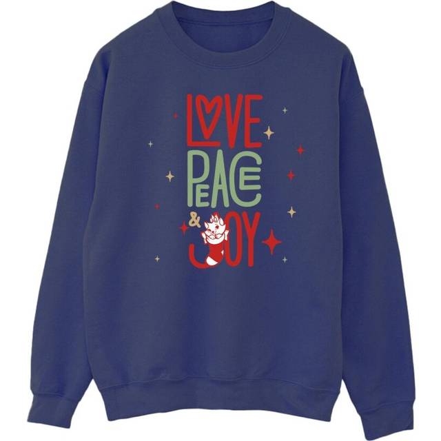 Disney  Sweatshirt The Aristocats Love Peace Joy  - UK 3XL - Blue - UK 3XL