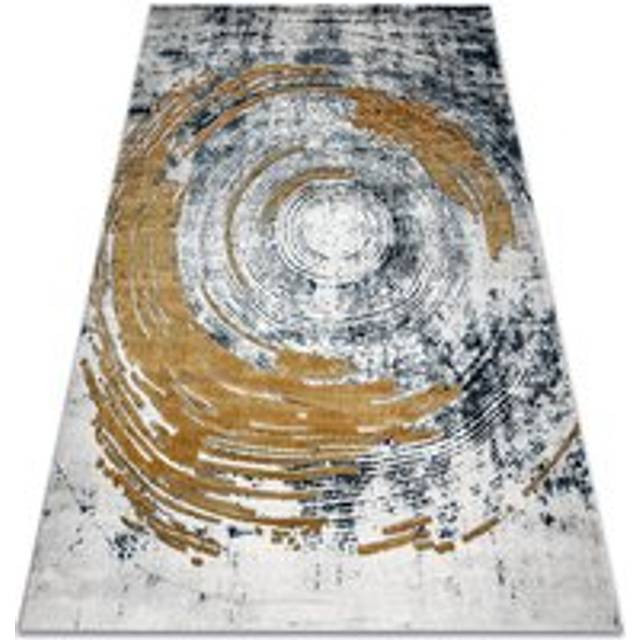 Exclusive emerald Carpet 1024 glamour, stylish abstraction blue / gold blue 200x290 cm
