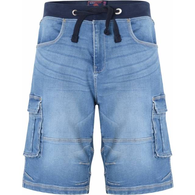 Kam Menswear Kam Mens Big & Tall Cargo Combat Shorts - Blue - Size 42 (Waist)