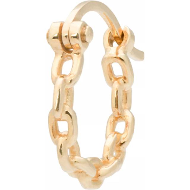 Anna+Nina Earrings - Single Link Chain Hoop Earring 14K - gold - Earrings for ladies - unisize