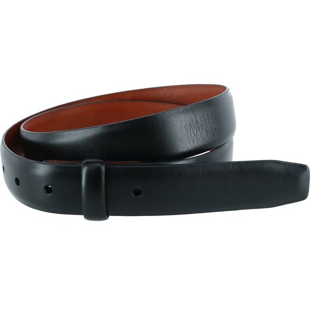 Trafalgar Cortina Leather No Buckle Harness Belt Strap - Black 34 (34)