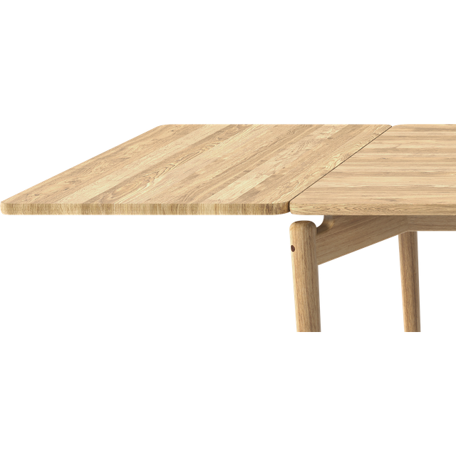 Bruunmunch - Additional Plate for PURE Dining Table - Iläggsskiva - Oak, White oil - L50 x D85 cm
