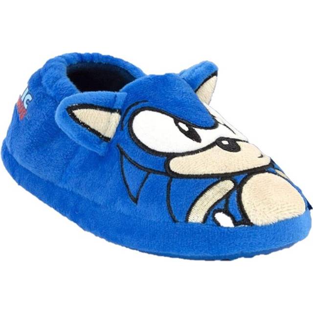 (2.5 UK, Blue) Sonic The Hedgehog Childrens/Kids 3D Slippers