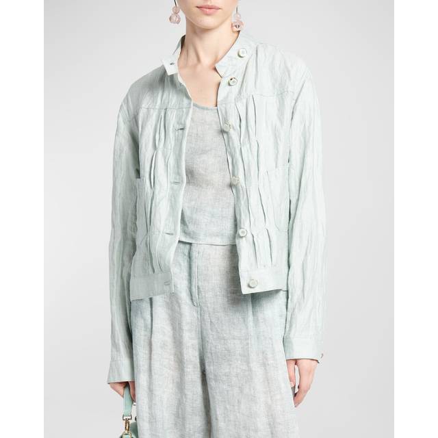 Cotton Linen Jacket - MINT - 42 IT (6 US)