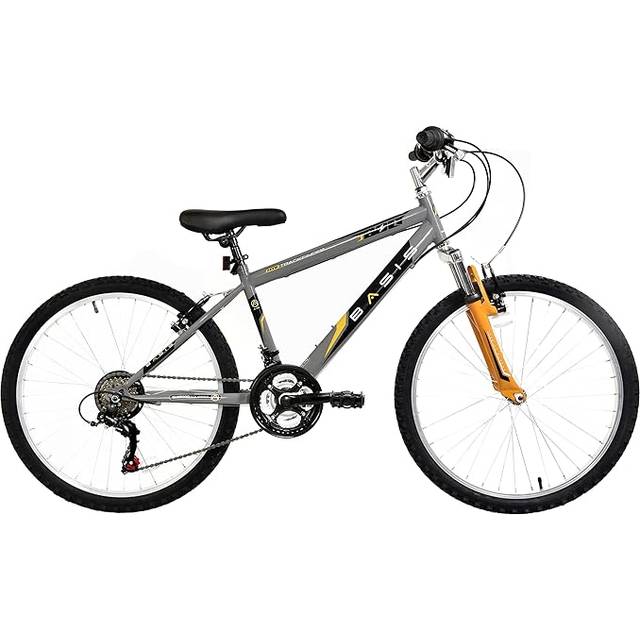 "Basis Bolt Boys Hardtail Mountain Bike, 24"" Wheel - Grey/Orange"