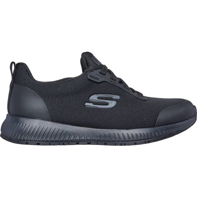 Skechers Women's Squad Sr Food Service Shoe  Black  7