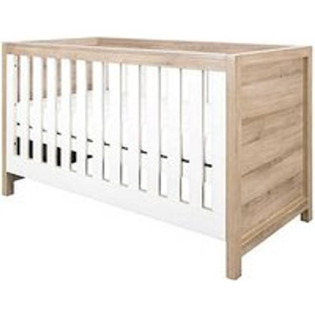 Tutti Bambini Modena 3-in-1 Cot Bed - White & Oak