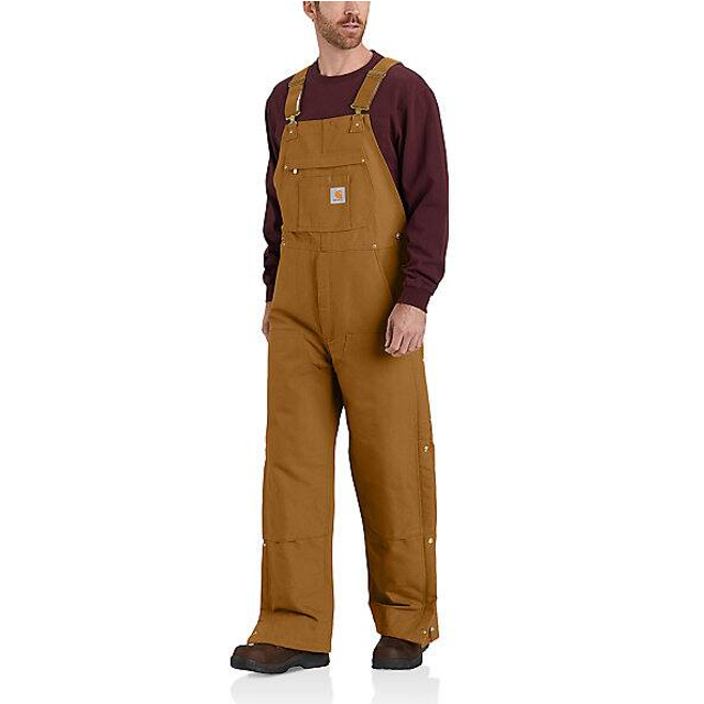Carhartt Duck, Dungarees , color: Brown , size: M