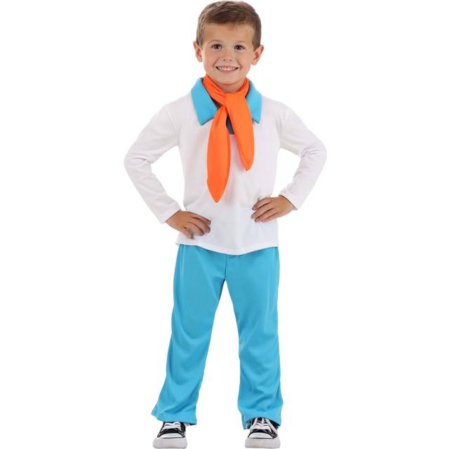 Scooby Doo Toddler Fred Costume - Blue&#47;Orange&#47;White (4T)