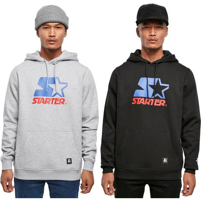 Hooded sweatshirt Urban Classics starter two color logo - Gris - M