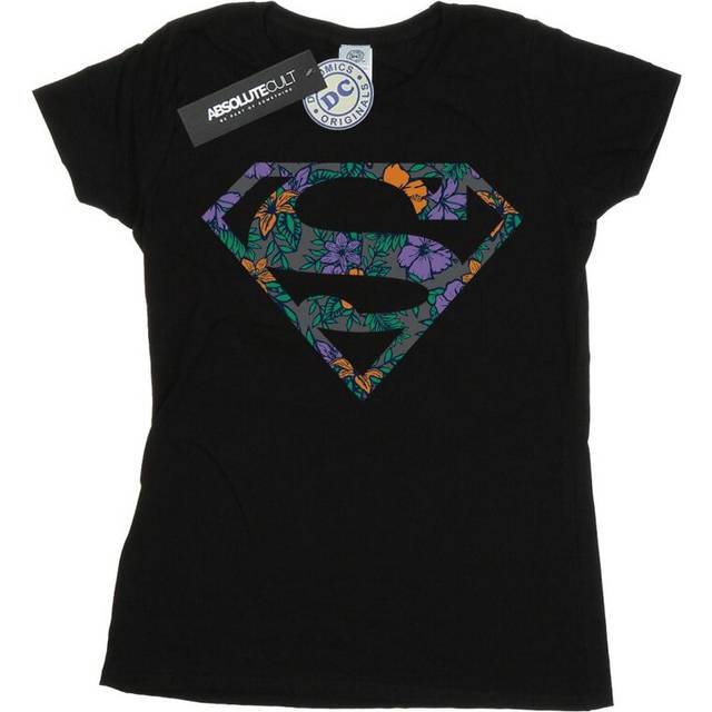 DC Comics Womens/Ladies Superman Spot Cotton T-Shirt S svart