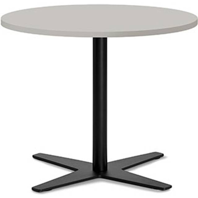 Bord Amy Ø650 H582 mm, Lys grå laminat Sort understel