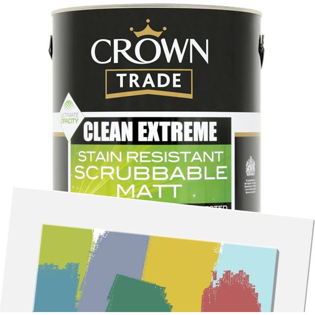 Crown Trade - Clean Extreme Scrubbable Matt (Tinted) 5L