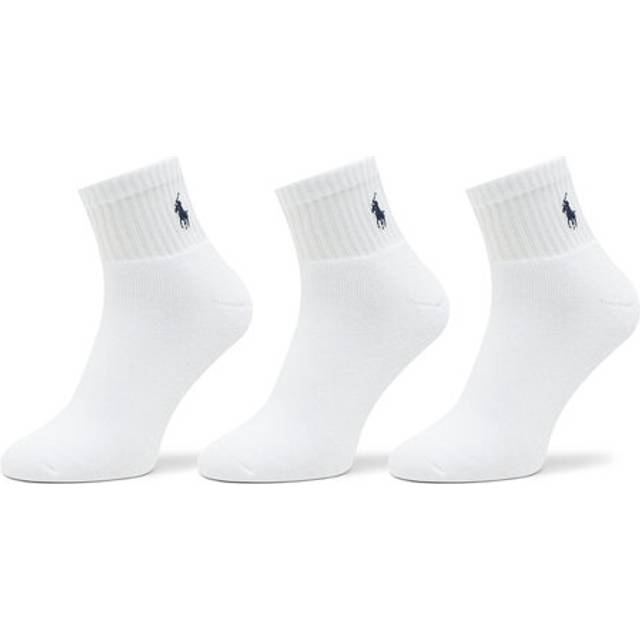 Polo Ralph Lauren – Vita sportstrumpor i 3-pack-Vit/a