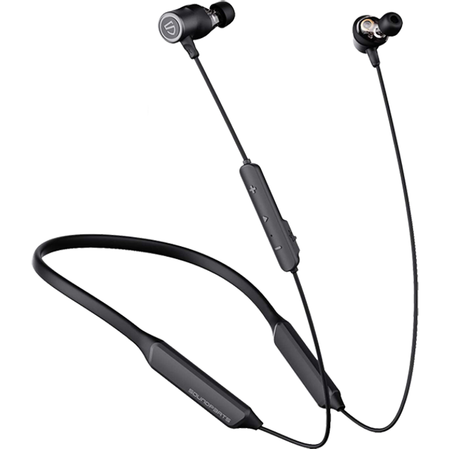 SoundPEATS Force Pro In-ear-hörlurar Dual Dynamic Drivers Bluetooth Hörlurar, Trådlösa Neckband Hörlurar öronsnäckor Sporthörlurar,QCC3034 APTX HD ljud Inbyggd Mikrofon,22 Timmars Speltid