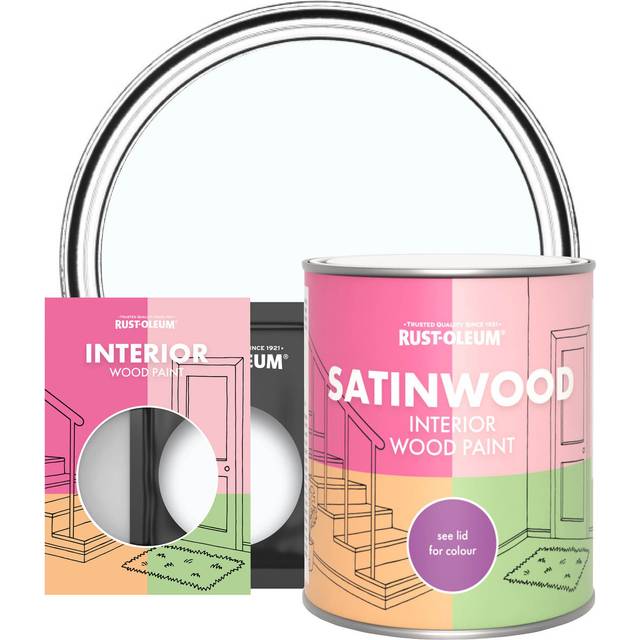 Rust-Oleum Interior Wood Paint, Satinwood - Icecap - 10ml - Blue