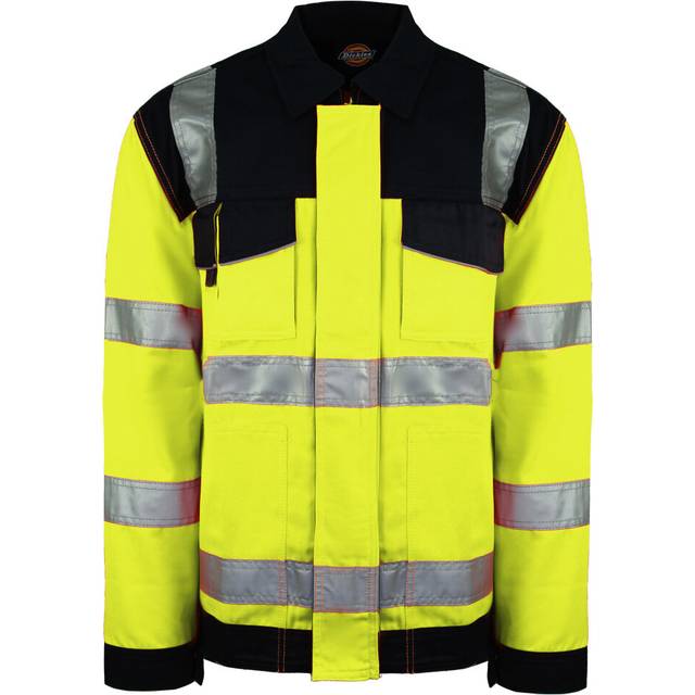Dickies High Visibility Mens Yellow Everyday Jacket - Size Small