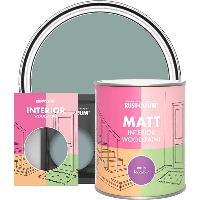 Rust-Oleum Interior Wood Paint, Matt Finish - Gresham Blue - 10ml