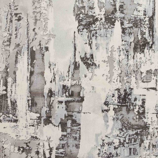 Think Rugs Apollo Grey/Ivory Rectangle 120 x 170cm Polypropylene Modern Abstract GR579, Grey