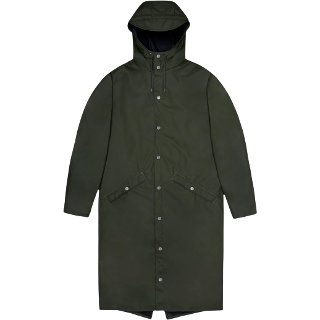 Rains - Regnjacka Longer Jacket - Grön